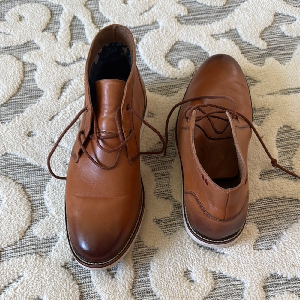 Thomas and Vine Men's Brown Leather Shoes